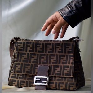 ✨Fendi Mama Baguette in Tobacco Zucca Print✨